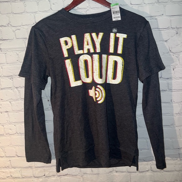 BRAND NWT amplify play it loud shirt size L/G (14-16) - Picture 2 of 5